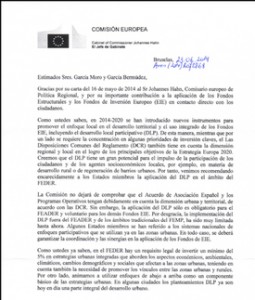 Carta de la Comisión Europea a la REDR sobre la conveniencia de utilizar el multifondo en Leader.